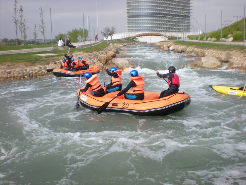 El canal de aguas bravas del Parque del Agua abrirá para las Fiestas del Pilar