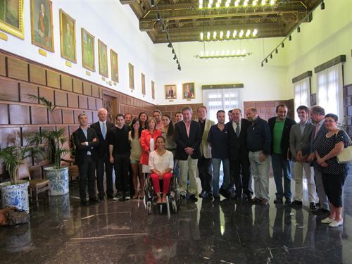 El Alcalde de Zaragoza recibió a los deportistas zaragozanos participantes en Londres 2012