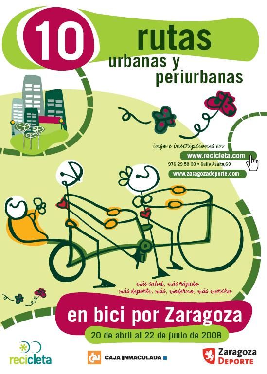 En bici por Zaragoza...10 rutas urbanas y periurbanas