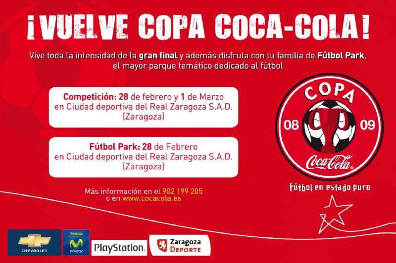 La «Copa Coca Cola» llega a Zaragoza.