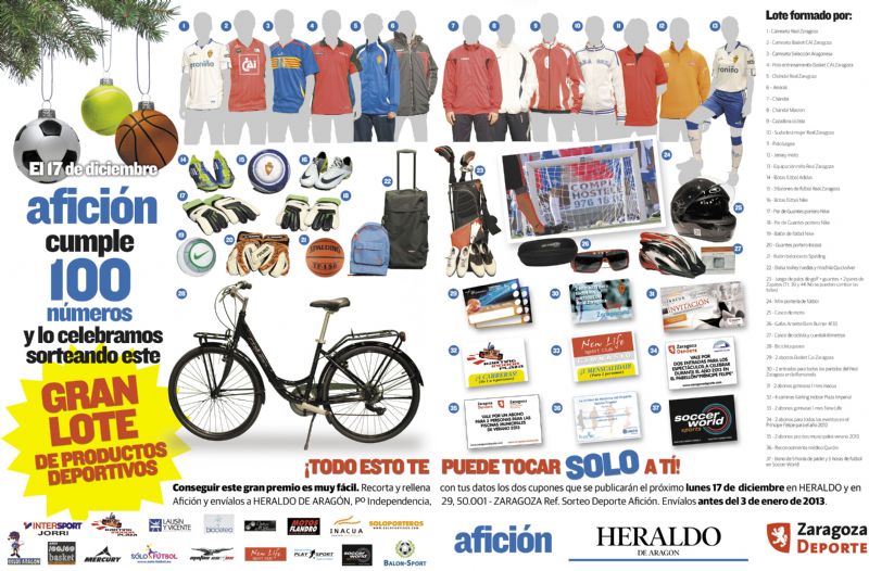 Heraldo sortea un espectacular lote de productos deportivos