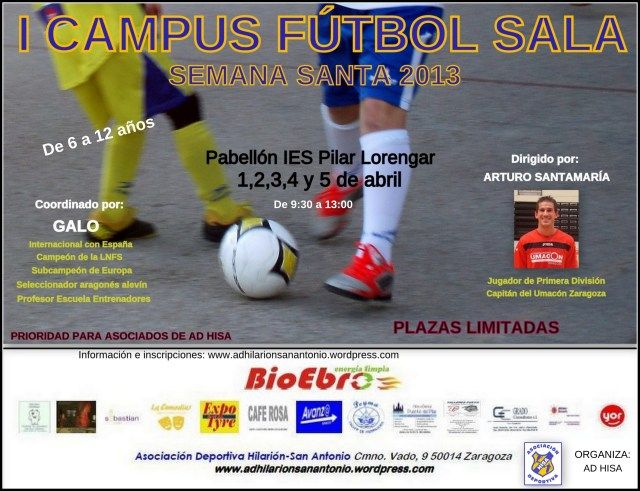 I Campus de Semana Santa de Fútbol Sala «A. D. HISA»