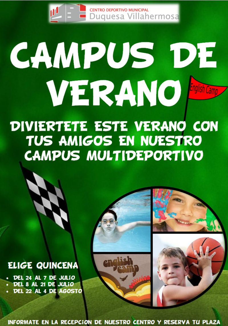 Campus de Verano en el C. D. M. Duquesa Villahermosa