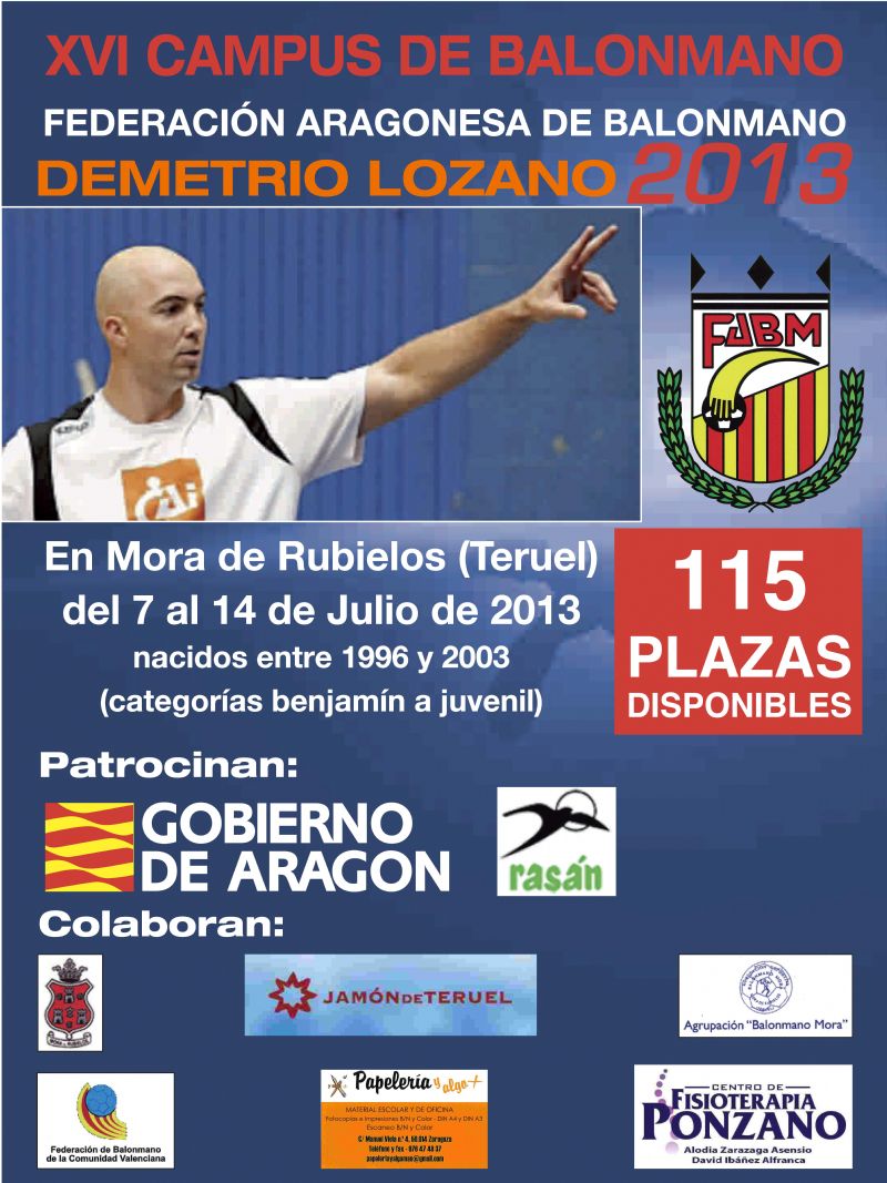 XVI Campus de Balonmano «Demetrio Lozano»