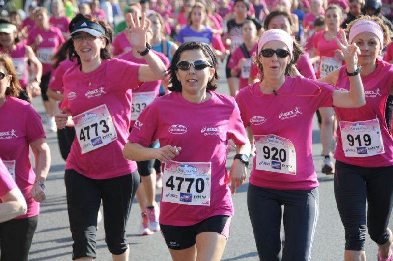 Entrenamientos para la Carrera de la Mujer del domingo