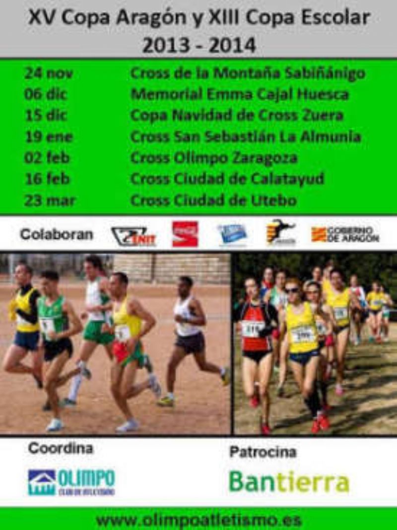 XV Copa Aragón y XIII Copa Escolar de Cross «Gran Premio Bantierra»