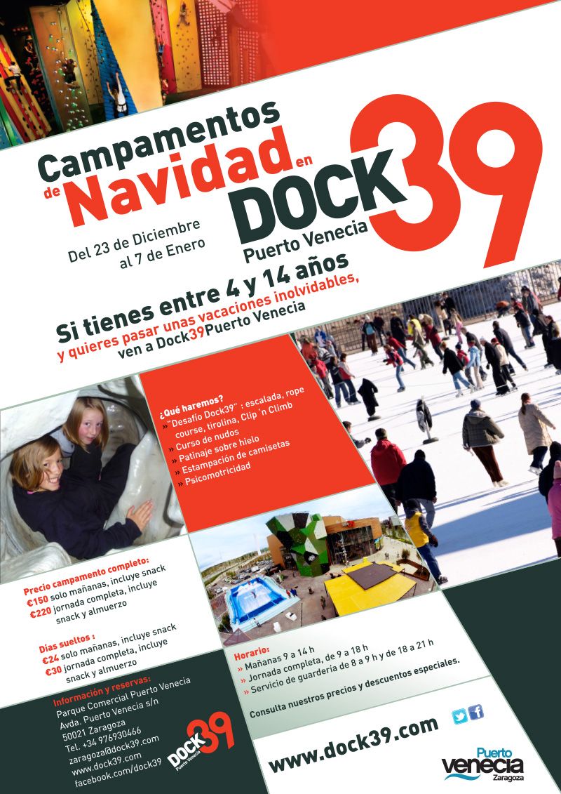 Campamentos de Navidad en Dock39 Puerto Venecia