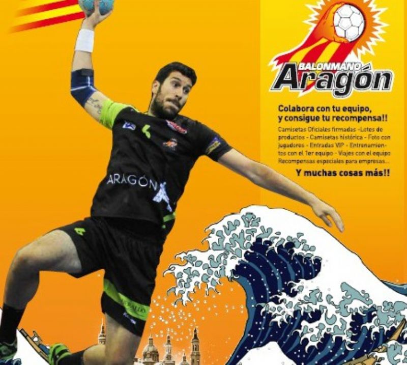 «Contra Cierzo y Marea», campaña crowdfunding de Balonmano Aragón