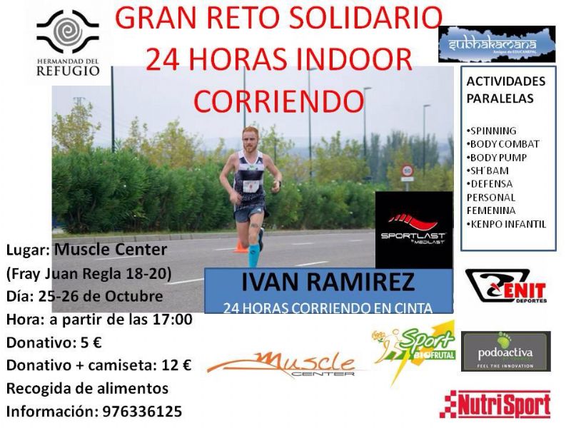 24 horas corriendo en cinta. Proyecto Kilómetros por Nepal