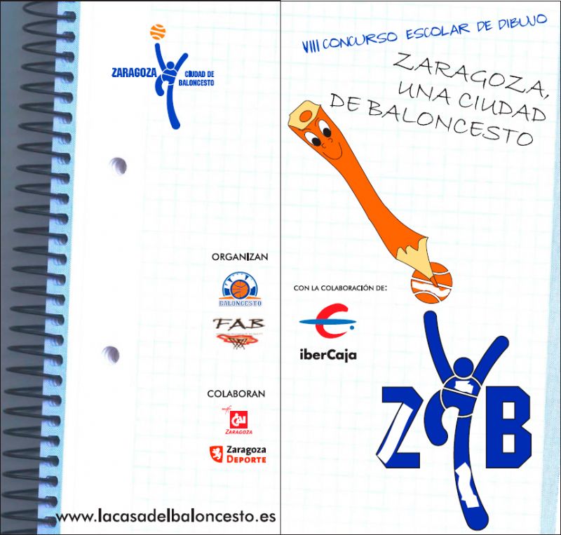 VIII Concurso Escolar de Dibujo «Zaragoza, una ciudad de Baloncesto»