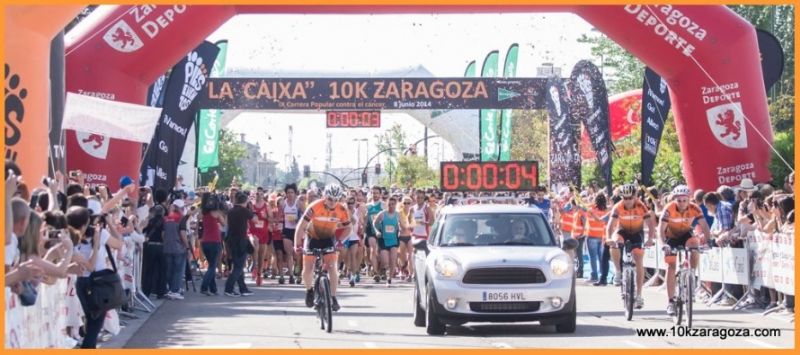 La salida de la CaixaBank 10k Zaragoza se realizará por oleadas