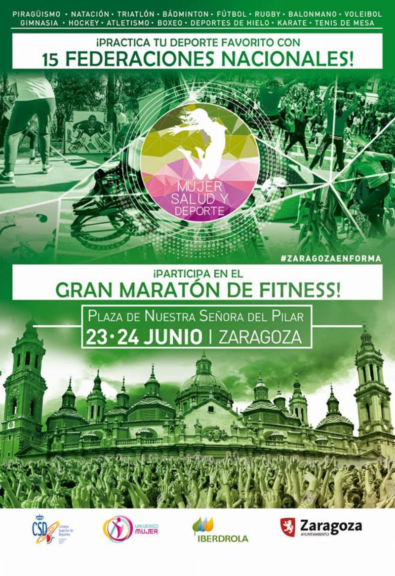 El deporte femenino, protagonista en la Plaza del Pilar los días 23 y 24 de junio