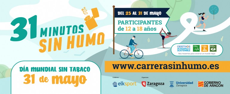 1.500 jóvenes participarán en «31 Minutos Sin Humo», un evento deportivo para concienciar de los riesgos del tabaco