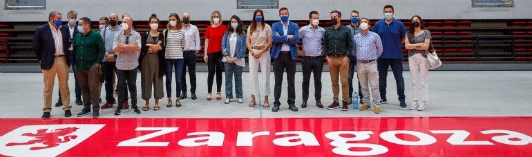 Responsables de grandes pabellones de España se reúnen en Zaragoza para conocer las innovaciones del «Príncipe Felipe»