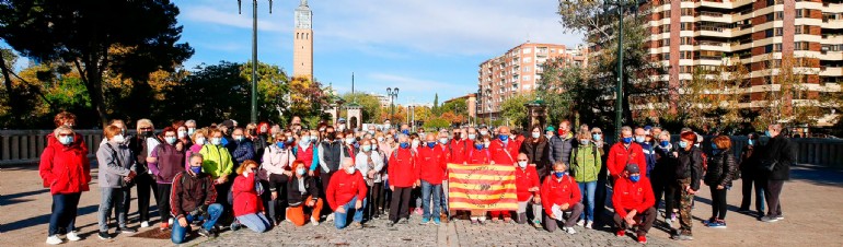 Las andadas guiadas de Zaragoza Deporte para mayores de 55 años inician su segunda temporada con éxito de participación