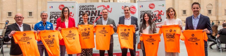 La carrera popular Ponle Freno llega a Zaragoza el 8 de mayo con circuitos de 5K y 10K, y carreras infantiles en la plaza del Pilar