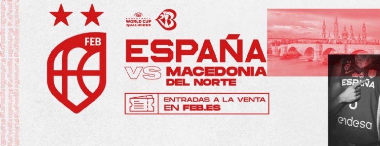 Ya a la venta las entradas para el partido que la selección española de baloncesto disputará en el pabellón «Príncipe Felipe»