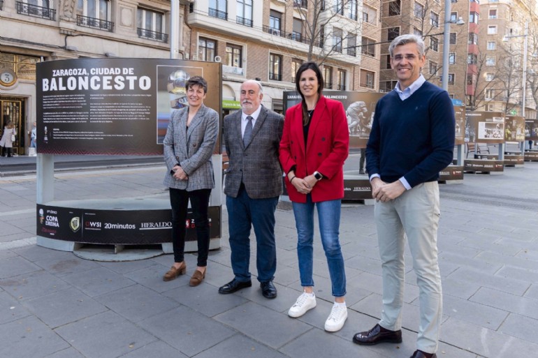 Zaragoza homenajea la historia de su baloncesto en una exposición en Gran Vía