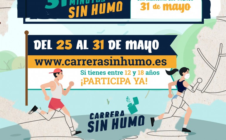 1.500 jóvenes participarán en «31 Minutos Sin Humo», un evento deportivo para concienciar de los riesgos del tabaco 1.500 jóvenes participarán en «31 Minutos Sin Humo», un evento deportivo para concienciar de los riesgos del tabaco