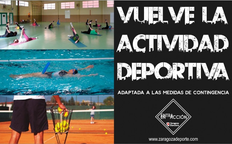Zaragoza Deporte reanuda los cursillos de gimnasia, natación, tenis y patinaje de velocidad Zaragoza Deporte reanuda los cursillos de gimnasia, natación, tenis y patinaje de velocidad