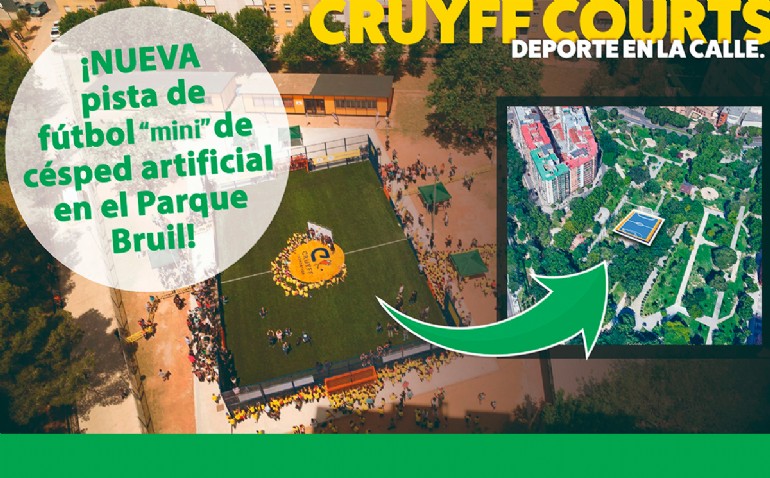 El parque Bruil estrenará una moderna pista de fútbol «mini» con césped artificial El parque Bruil estrenará una moderna pista de fútbol «mini» con césped artificial