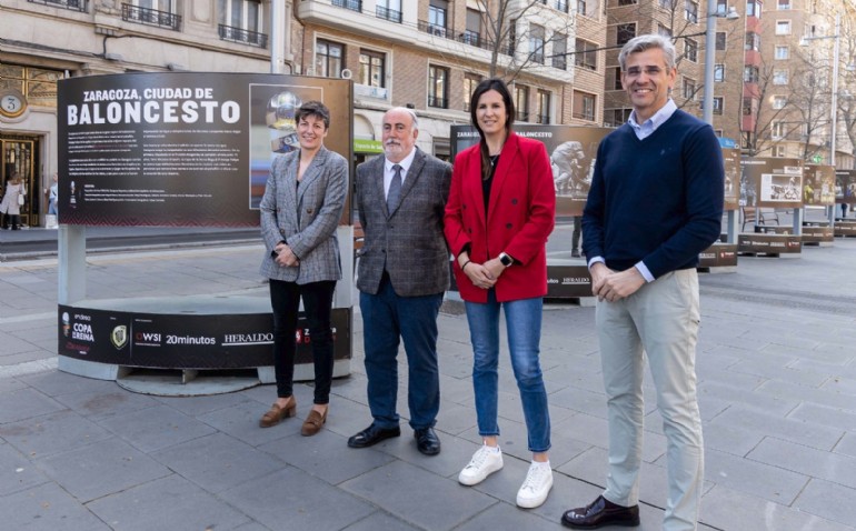 Zaragoza homenajea la historia de su baloncesto en una exposición en Gran Vía