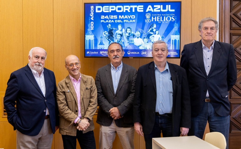 La Plaza del Pilar de Zaragoza acoge el Fin de Semana del Deporte Azul, el gran evento del centenario del CN Helios