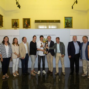 Zaragoza homenajea al futbolista zaragozano Jesús Vallejo tras ganar la Eurocopa Sub 21 con la Selección Española