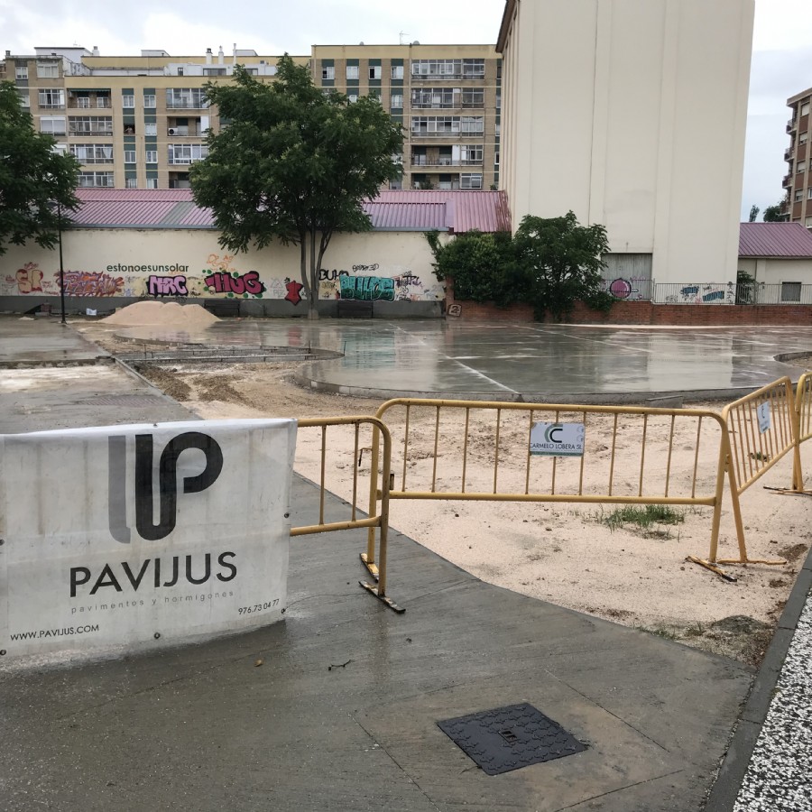 Comienzan las obras para la mejora de la pista de baloncesto y patinaje en Santa Isabel