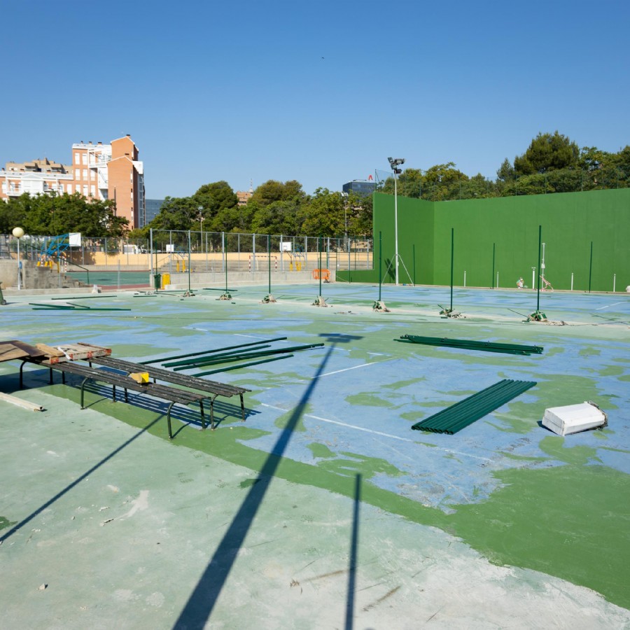 El CDM Gran Vía estrenará en julio dos nuevas pistas de tenis de césped artificial