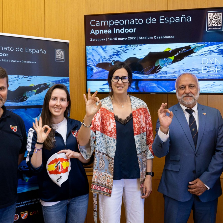 Zaragoza acoge el Campeonato de España de Apnea Indoor, con la participación récord de 60 deportistas de 12 Comunidades Autónomas