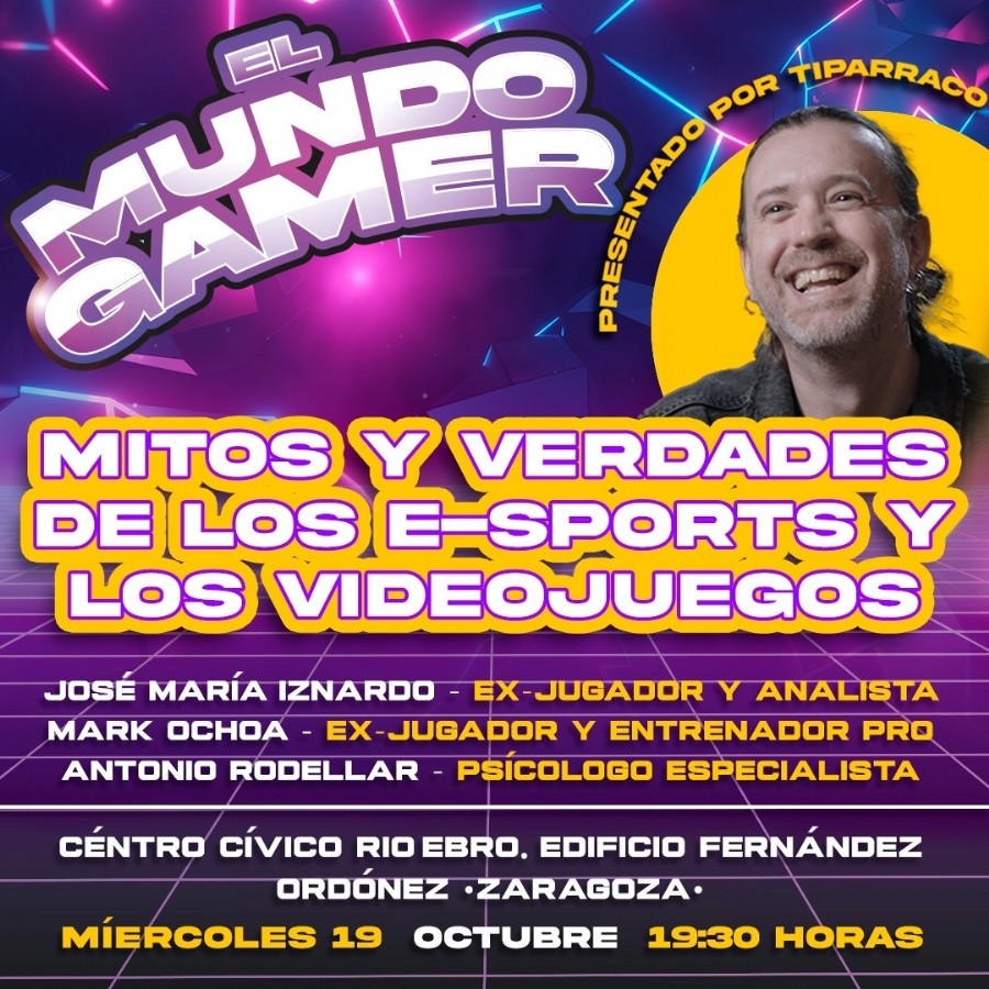 Zaragoza Deporte organiza una mesa-debate sobre la industria de los videojuegos en el Centro Cívico Río Ebro