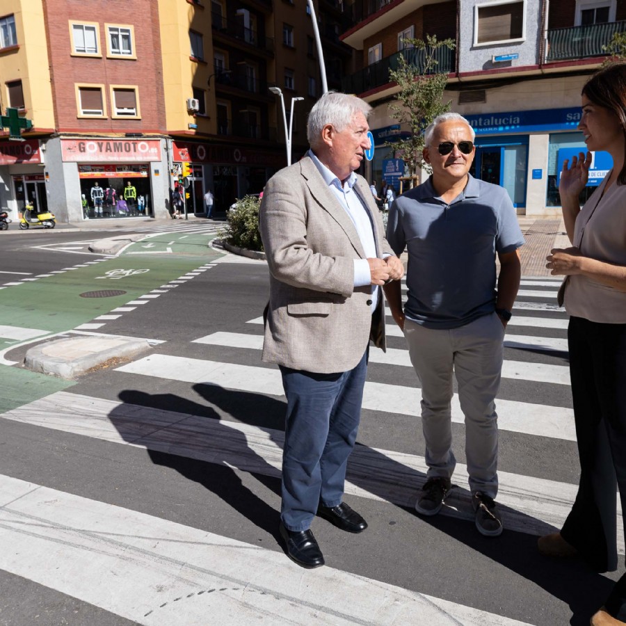 El nuevo carril de Fray José Casanova facilita desde hoy una nueva conexión ciclista entre Delicias y La Almozara