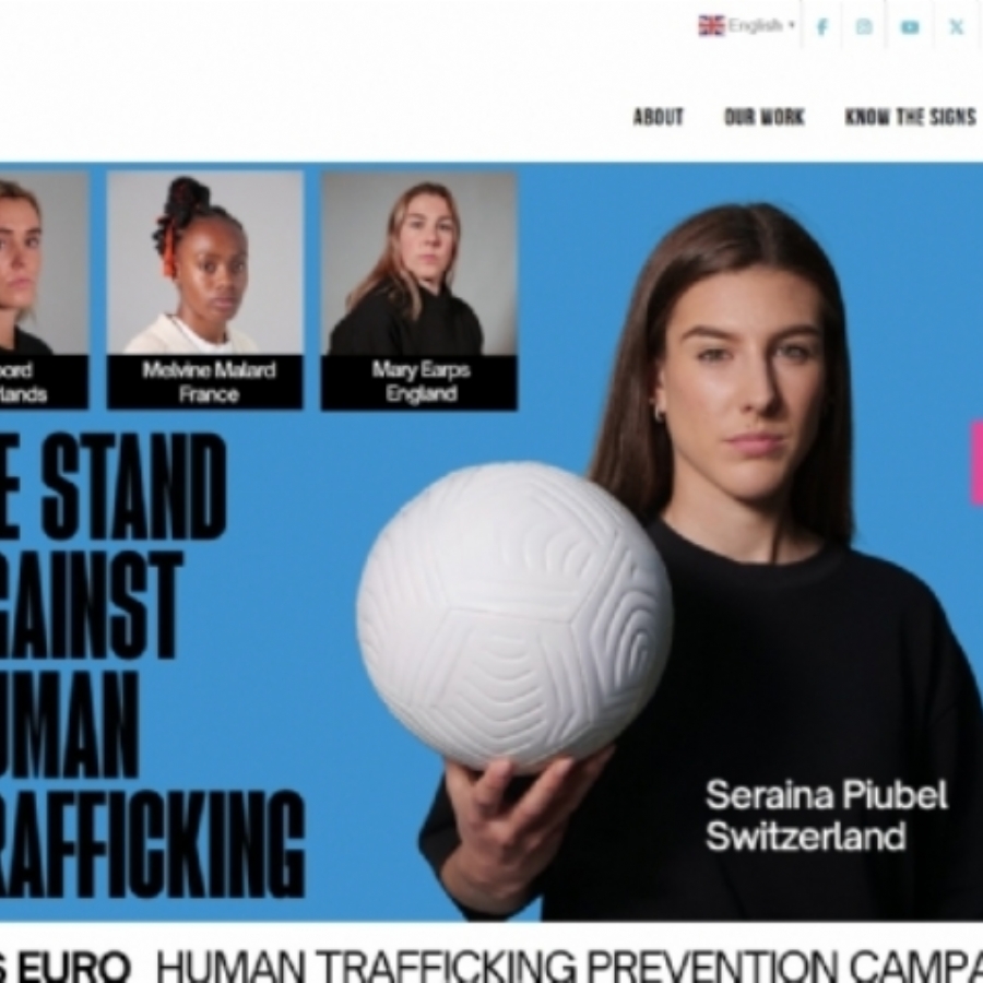 Las futbolistas se unen contra la trata de personas: Las futbolistas se unen contra la trata de personas: