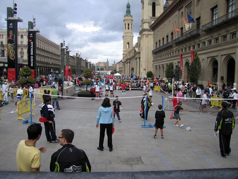 Bádminton en el «Día del Deporte en la Calle 2011»