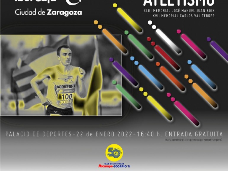 Carlos Mayo regresa al Trofeo «Ibercaja-Ciudad de Zaragoza» de atletismo en pista cubierta