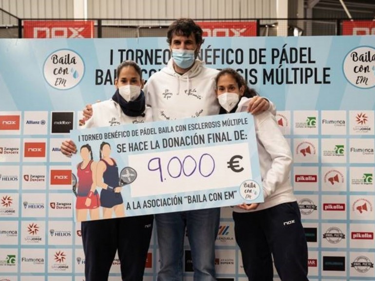 Éxito deportivo y solidario del I Torneo Benéfico Pádel Baila con Esclerosis Múltiple