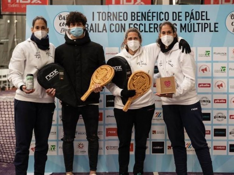 Éxito deportivo y solidario del I Torneo Benéfico Pádel Baila con Esclerosis Múltiple