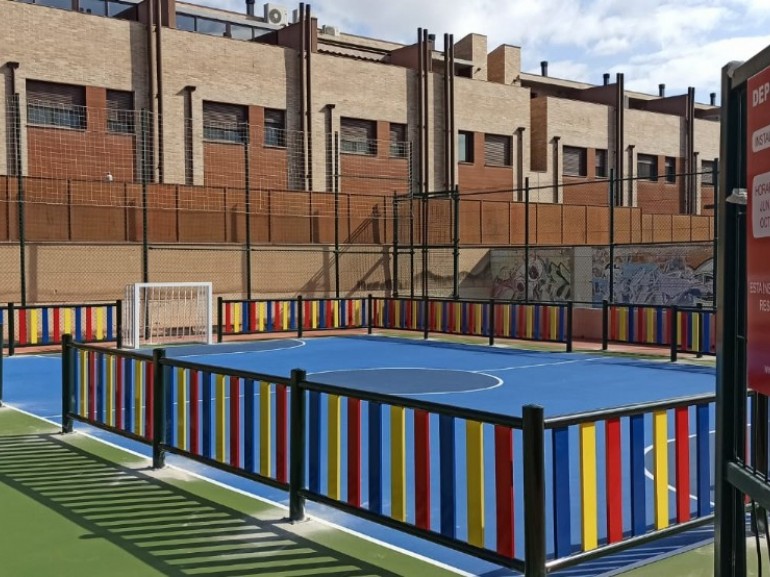 Nueva zona para patinar y pista de mini-fútbol en San Juan de Mozarrifar
