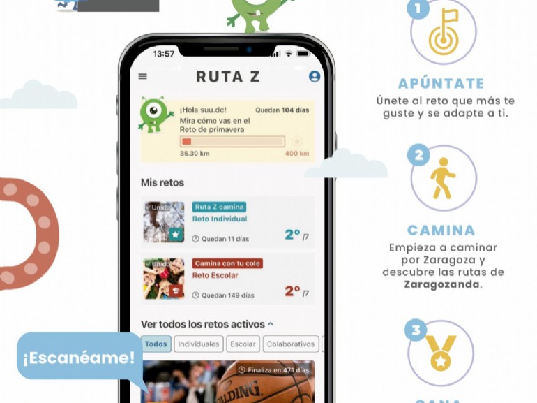 El Ayuntamiento y la Universidad de Zaragoza presentan Ruta Z, una nueva app para animar a caminar como hábito saludable