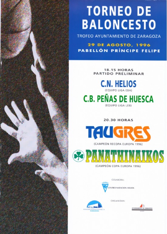 29 agosto 1996 TORNEO DE BALONCESTO TAUGRES – PANATHINAIKOS