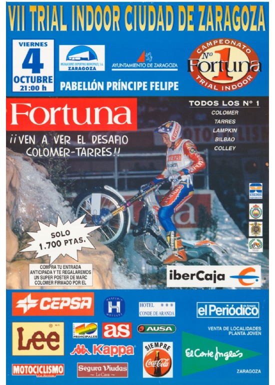 4 octubre 1996 VII TRIAL INDOOR “CIUDAD DE ZARAGOZA”