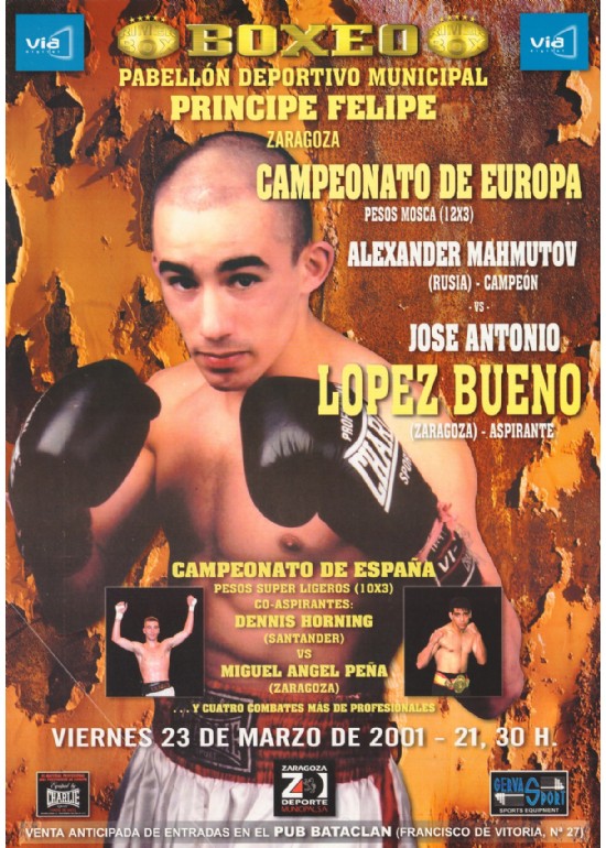 23 marzo 2001 CAMPEONATO DE EUROPA DE BOXEO