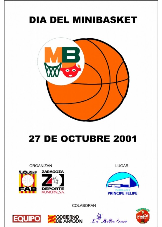 27 octubre 2001 VI DÍA DEL MINIBASKET