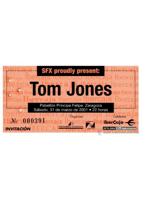 31 marzo 2001 CONCIERTO DE “TOM JONES”