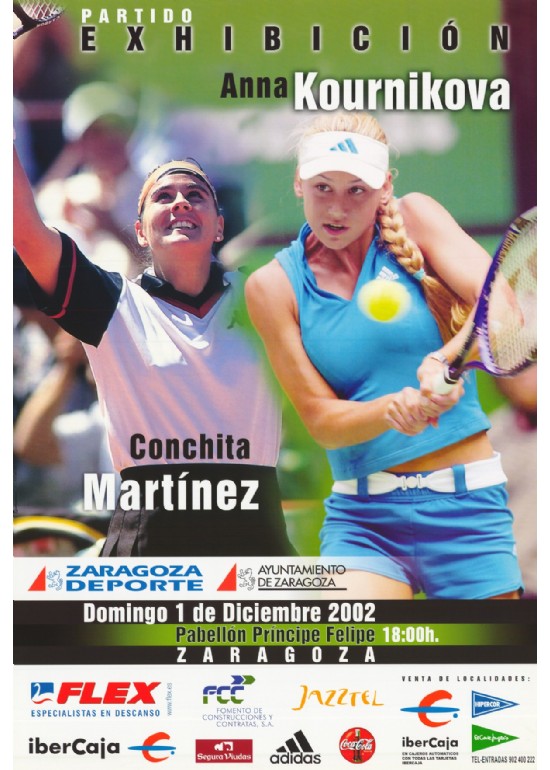 1 diciembre 2002 PARTIDO “ANNA KOURNIKOVA - CONCHITA MARTÍNEZ”