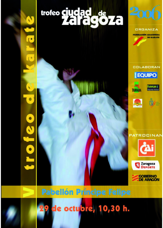 29 octubre 2006 V Trofeo Ciudad de Zaragoza de Kárate