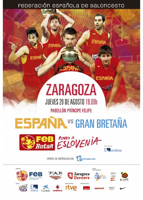 29 agosto 2013 PARTIDO AMISTOSO DE BALONCESTO: ESPAÑA - GRAN BRETAÑA