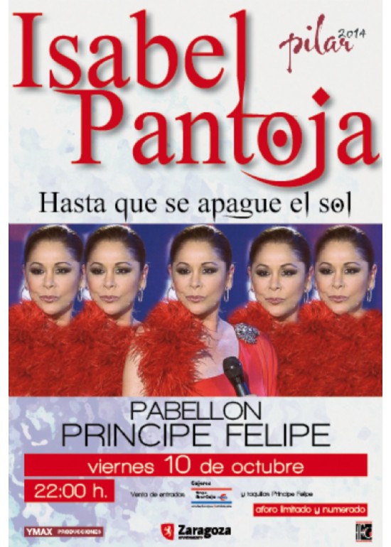 10 octubre 2014 CONCIERTO DE «ISABEL PANTOJA»