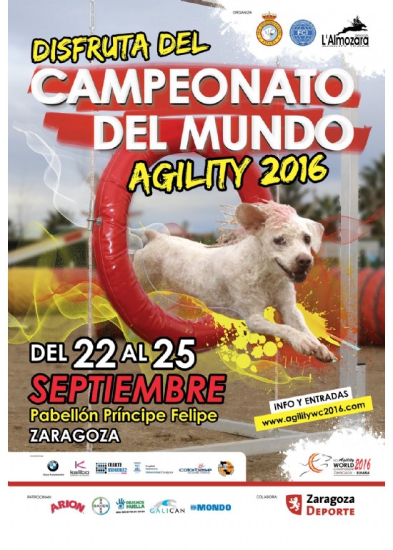 22 al 25 septiembre 2016 XXI CAMPEONATO DEL MUNDO DE AGILITY